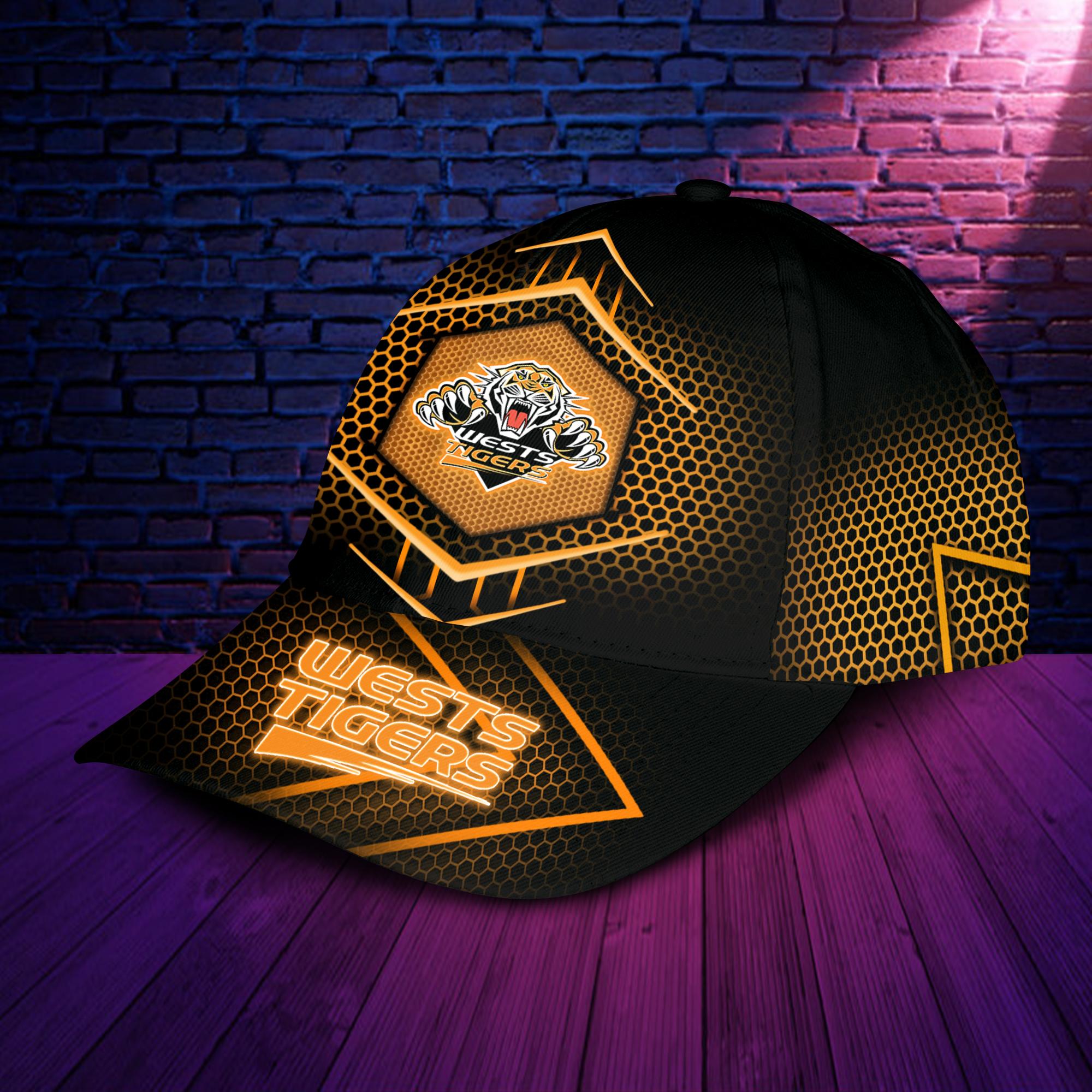 NRL Wests Tigers Newest Orange Design Classic Cap NRL Wests Tigers Newest Orange Design Classic Cap