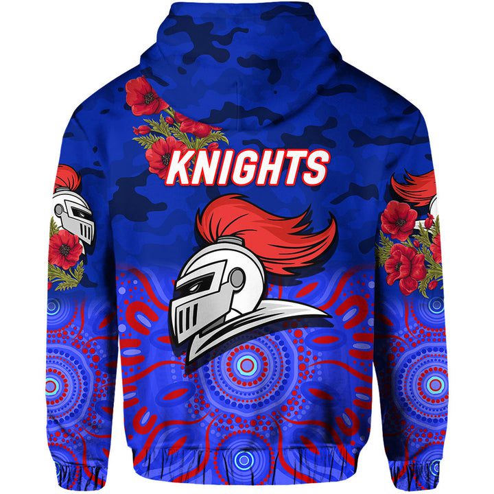 NRL Newcastle Knights ANZAC 2022 Indigenous Pullover Hoodie NRL Newcastle Knights ANZAC 2022 Indigenous Pullover Hoodie