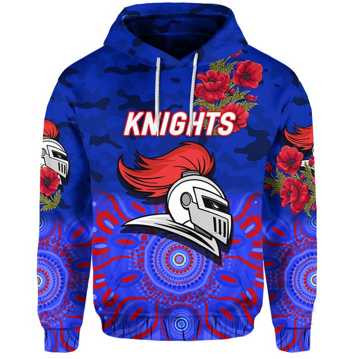 NRL Newcastle Knights ANZAC 2022 Indigenous Pullover Hoodie NRL Newcastle Knights ANZAC 2022 Indigenous Pullover Hoodie