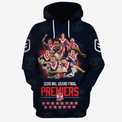 NRL Sydney Roosters Premiers 2019 Pullover Hoodie