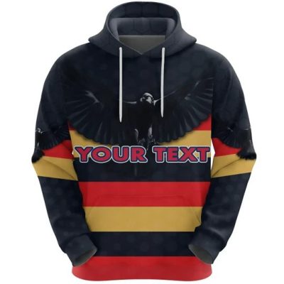 AFL Adelaide Crows Custom Text Original Pullover Hoodie