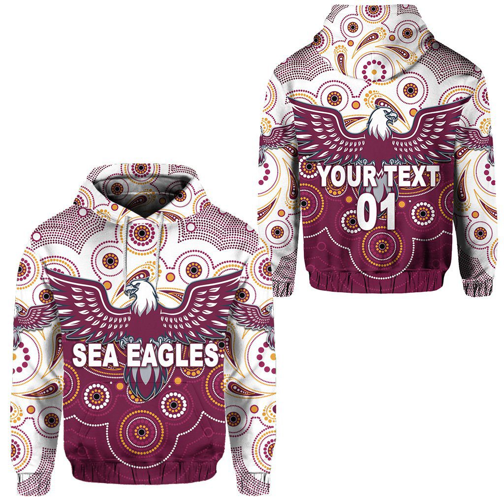 NRL Manly Warringah Sea Eagles Custom Name Number 2021 Indigenous Vibes Pullover Hoodie NRL Manly Warringah Sea Eagles Custom Name Number 2021 Indigenous Vibes Pullover Hoodie