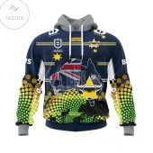 NRL North Queensland Cowboys Custom Name Number Special Edition Pullover Hoodie