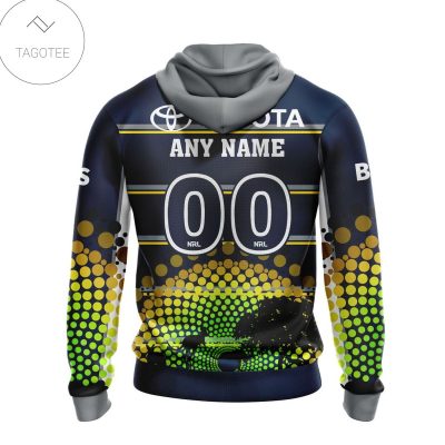 NRL North Queensland Cowboys Custom Name Number Special Edition Pullover Hoodie