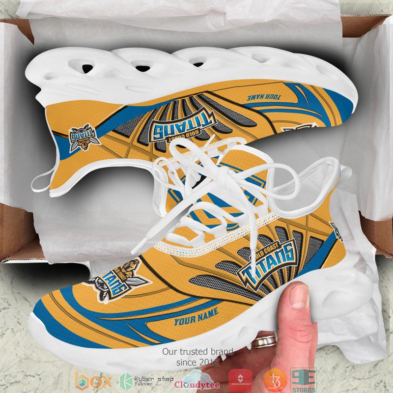 NRL Gold Coast Titans Custom Name Max Soul Shoes V4