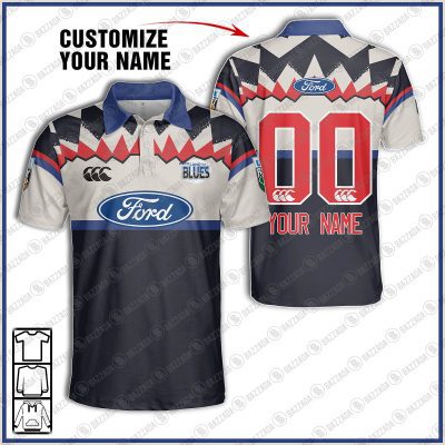 Personalise Throwback Western Force Super Rugby 2006 Vintage Polo Jersey