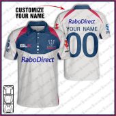 Personalise Throwback Canterbury Crusaders Super Rugby Vintage 2000 Polo Jersey