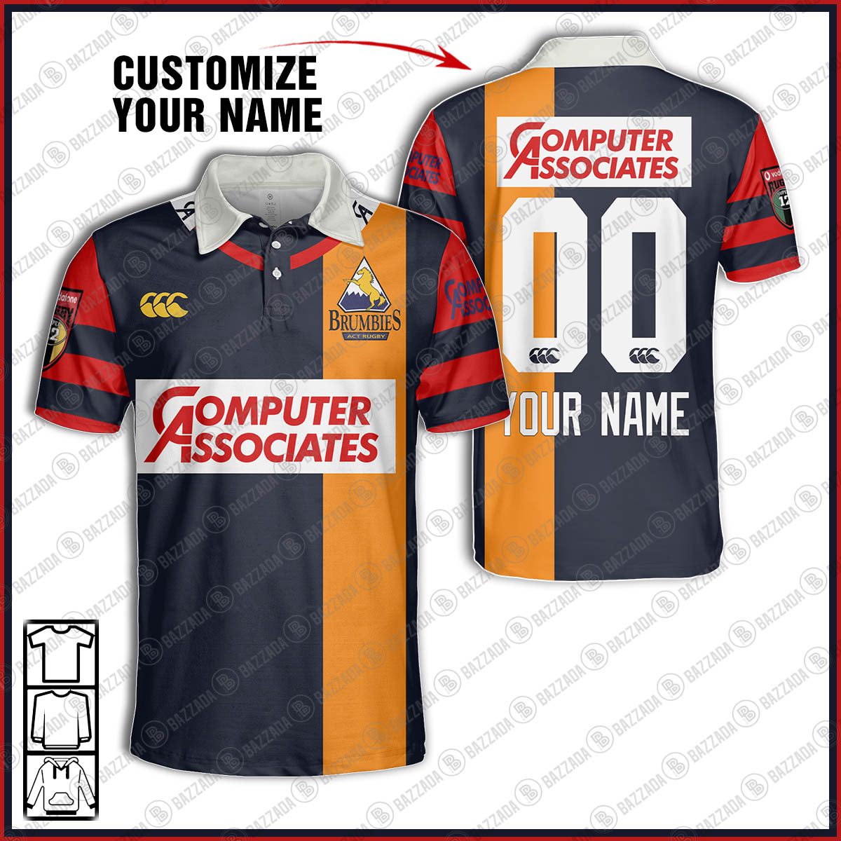 Personalise Throwback Western Force Super Rugby 2006 Vintage Polo Jersey Personalise Throwback Western Force Super Rugby 2006 Vintage Polo Jersey