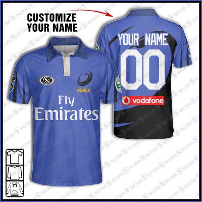 Personalise Throwback Western Force Super Rugby 2006 Vintage Polo Jersey
