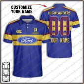 Personalise Throwback Canterbury Crusaders Super Rugby Vintage 2000 Polo Jersey