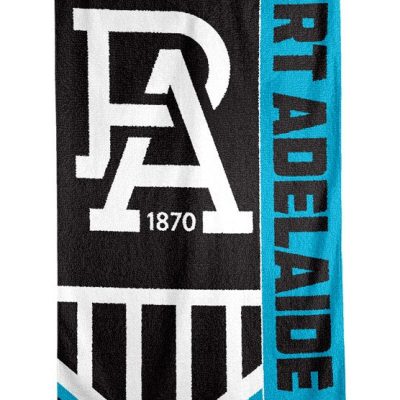 AFL Port Adelaide Black Blue PA 1870 Beach Towel