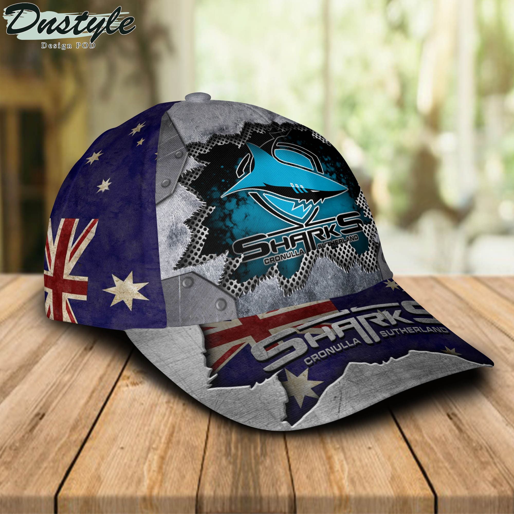 NRL Cronulla-Sutherland Sharks Australian Flag Classic Cap NRL Cronulla-Sutherland Sharks Australian Flag Classic Cap