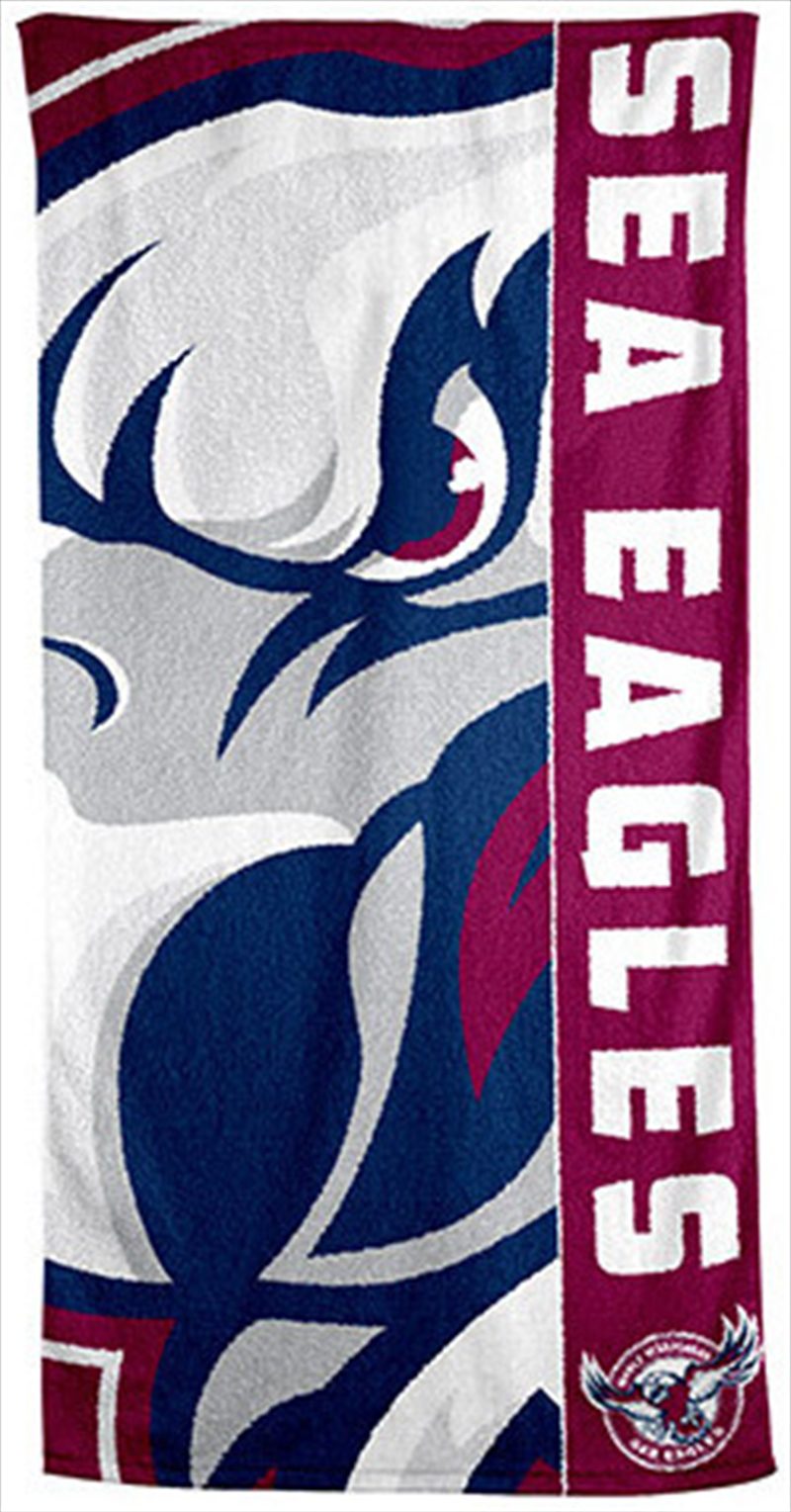 NRL Manly Warringah Sea Eagles Beach Towel V1 NRL Manly Warringah Sea Eagles Beach Towel V1