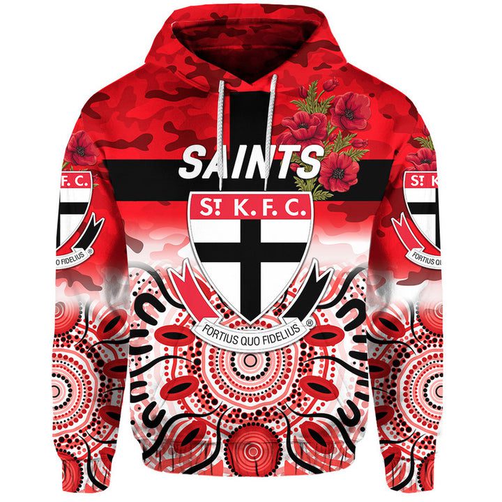AFL St Kilda Saints ANZAC Indigenous Pullover Hoodie AFL St Kilda Saints ANZAC Indigenous Pullover Hoodie