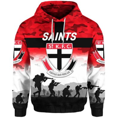 AFL St Kilda Saints ANZAC Simple Style Pullover Hoodie