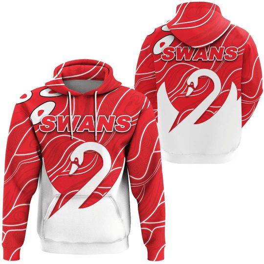 AFL Sydney Swans Football Team Pullover Hoodie AFL Sydney Swans Football Team Pullover Hoodie
