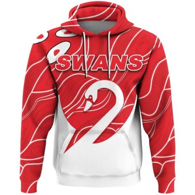 AFL Sydney Swans Football Team Pullover Hoodie