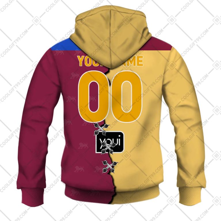 AFL Brisbane Lions Custom Name Number 2023 Mix Guernsey V2 Pullover Hoodie AFL Brisbane Lions Custom Name Number 2023 Mix Guernsey V2 Pullover Hoodie