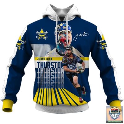 NRL North Queensland Cowboys Johnathan Thurston #7 Pullover Hoodie V3