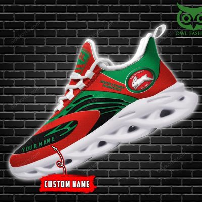 NRL South Sydney Rabbitohs Custom Name Max Soul Shoes V5