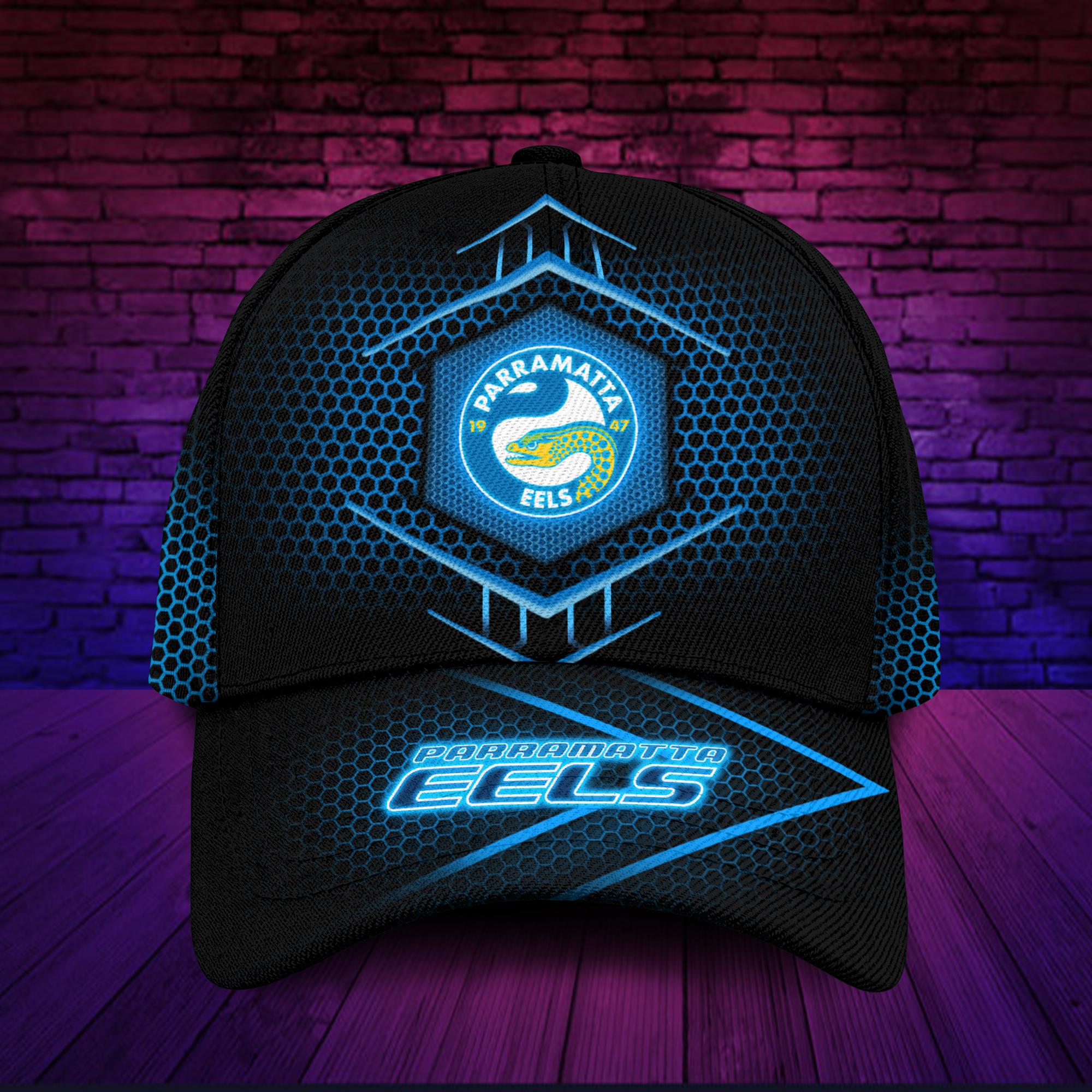 NRL Parramatta Eels Black Blue New Design Classic Cap NRL Parramatta Eels Black Blue New Design Classic Cap