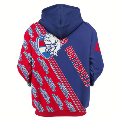 AFL Western Bulldogs Marcus Bontempelli No 4 Pullover Hoodie