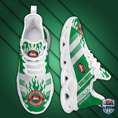 NRL South Sydney Rabbitohs Custom Name Max Soul Shoes V7