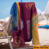 Afl Brisbane Lions Custom Name Gift For Fans Beach Towel 1333.jpg - demo10