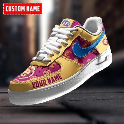 AFL Brisbane Lions Custom Name Special Edition Air Force 1 Sneakers