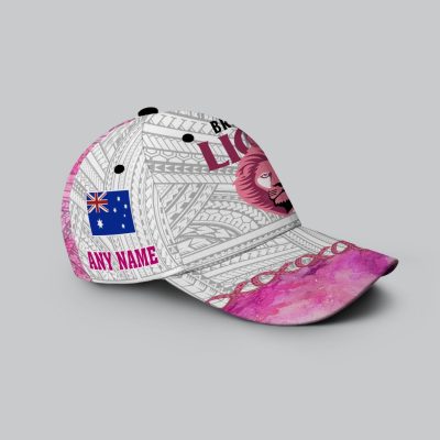 AFL Brisbane Lions Custom Name We Fights Again Cancer Classic Cap