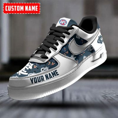 AFL Carlton Blues Custom Name Special Edition Air Force 1 Sneakers