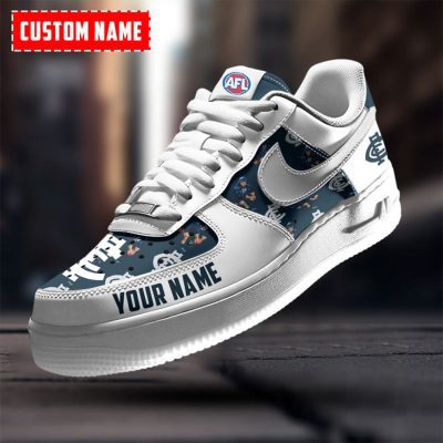 AFL Carlton Blues Custom Name Special Edition Air Force 1 Sneakers