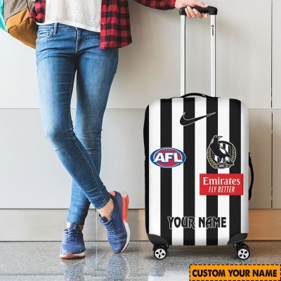 AFL Collingwood Magpies Custom Name 2024 Home Jersey Luggage Cover
