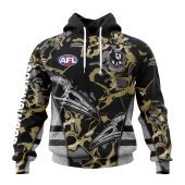 AFL Collingwood Magpies Custom Name Number Camo Morden Art Style Pullover Hoodie