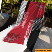 Afl Essendon Bombers Custom Name Gift For Fans Beach Towel 2124.jpg - demo10