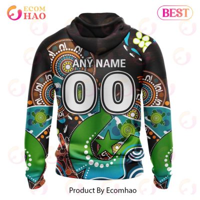 AFL Essendon Bombers Custom Name Number 2023 Special NAIDOC Pullover Hoodie