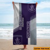 Afl Fremantle Dockers Custom Name Gift For Fans Beach Towel 2139.jpg - demo10
