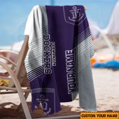 Afl Fremantle Dockers Custom Name Gift For Fans Beach Towel 2209.jpg - demo10