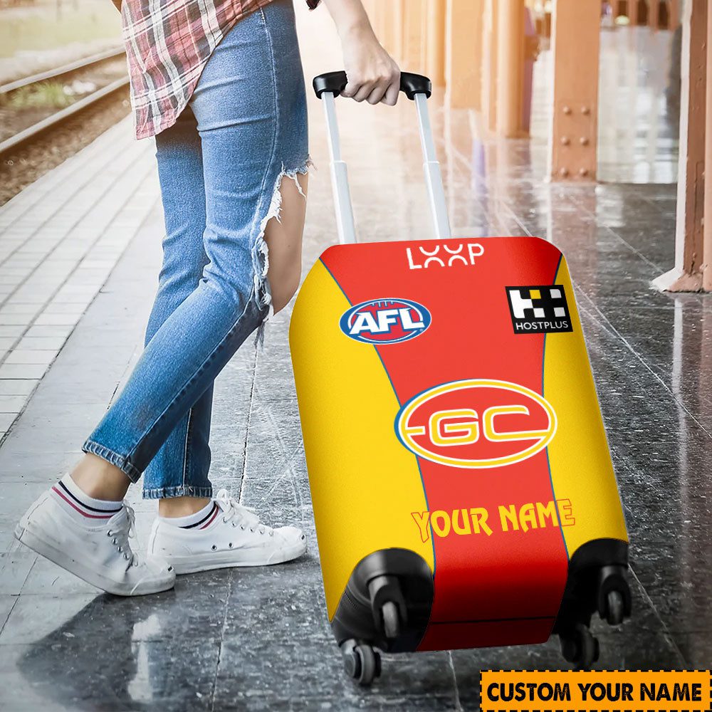 AFL Gold Coast Suns Custom Name 2024 Home Jersey Luggage Cover AFL Gold Coast Suns Custom Name 2024 Home Jersey Luggage Cover