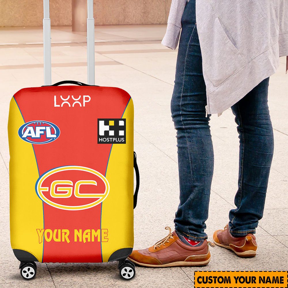AFL Gold Coast Suns Custom Name 2024 Home Jersey Luggage Cover AFL Gold Coast Suns Custom Name 2024 Home Jersey Luggage Cover