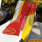 Afl Gold Coast Suns Custom Name Gift For Fans Beach Towel 1751.jpg - demo10