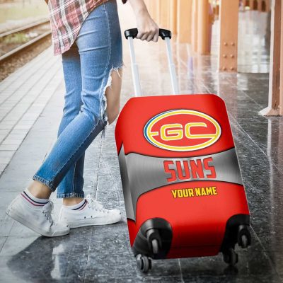 AFL Gold Coast Suns Custom Name Gift For Fans Luggage Cover