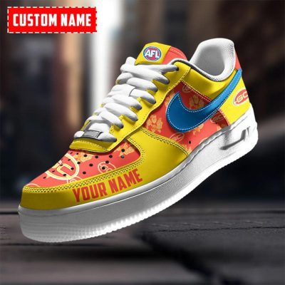 AFL Gold Coast Suns Custom Name Special Edition Air Force 1 Sneakers