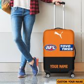 AFL Greater Western Sydney Giants Custom Name 2024 Home Jersey Luggage Cover