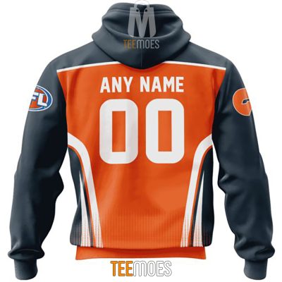 AFL Greater Western Sydney Giants Custom Name Number Special Sideline Pullover Hoodie