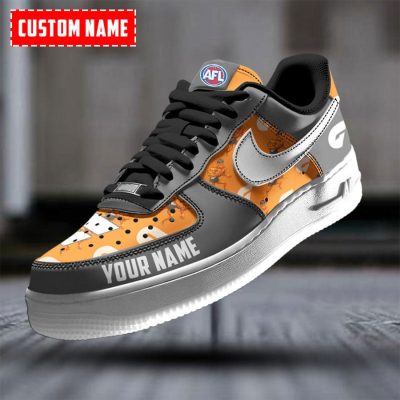 AFL Greater Western Sydney Giants Custom Name Special Edition Air Force 1 Sneakers