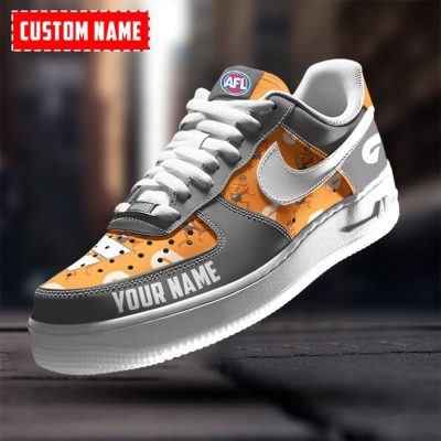 AFL Greater Western Sydney Giants Custom Name Special Edition Air Force 1 Sneakers