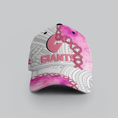 AFL Greater Western Sydney Giants Custom Name We Fights Again Cancer Classic Cap