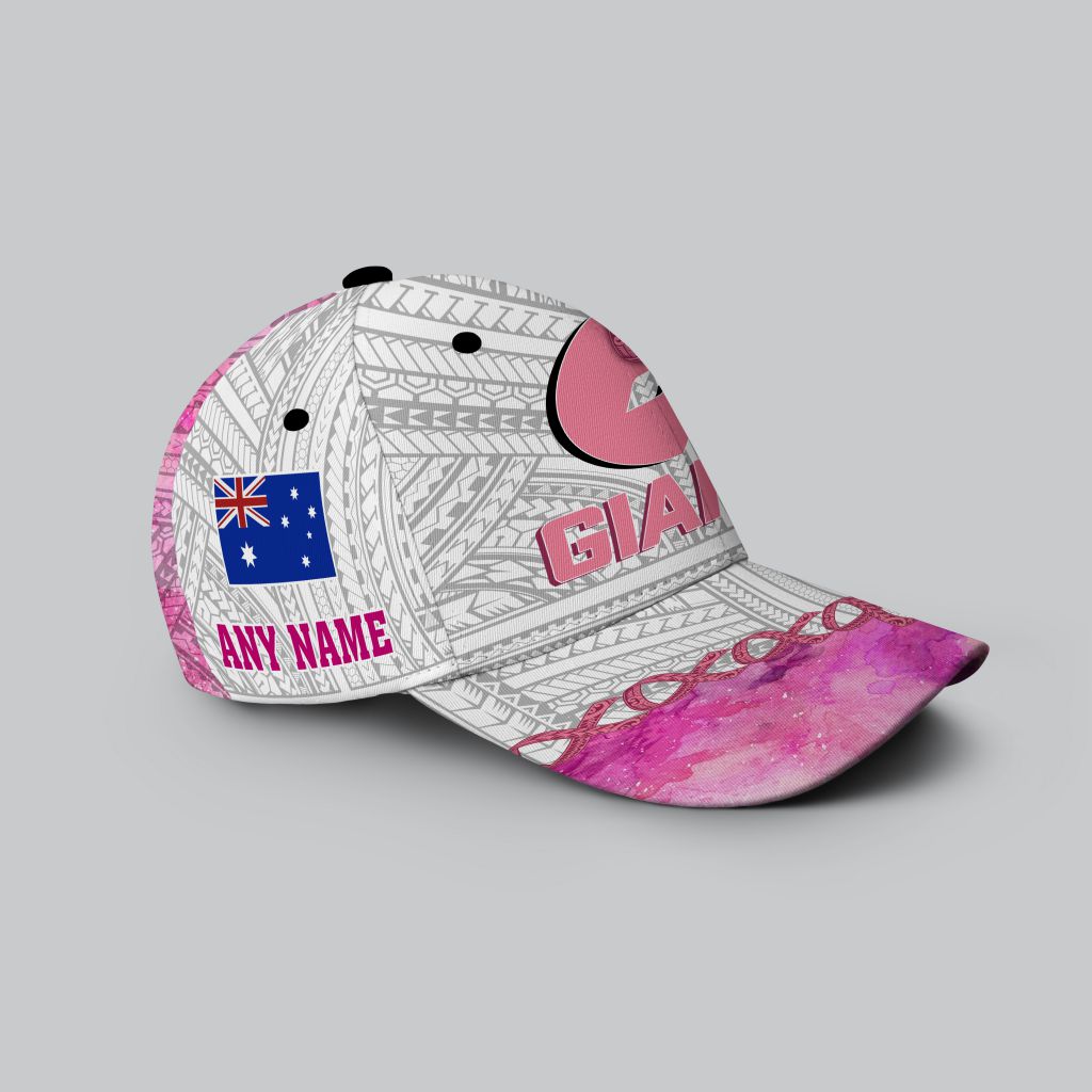 AFL Greater Western Sydney Giants Custom Name We Fights Again Cancer Classic Cap AFL Greater Western Sydney Giants Custom Name We Fights Again Cancer Classic Cap