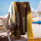 Afl Hawthorn Hawks Custom Name Gift For Fans Beach Towel 1019.jpg - demo10
